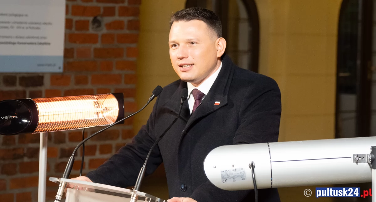 Sławomir Mentzen w Pułtusku