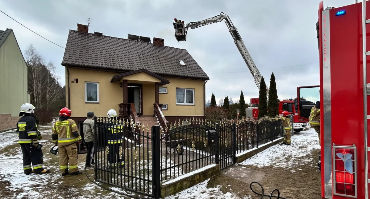 Pożar sadzy w kominie