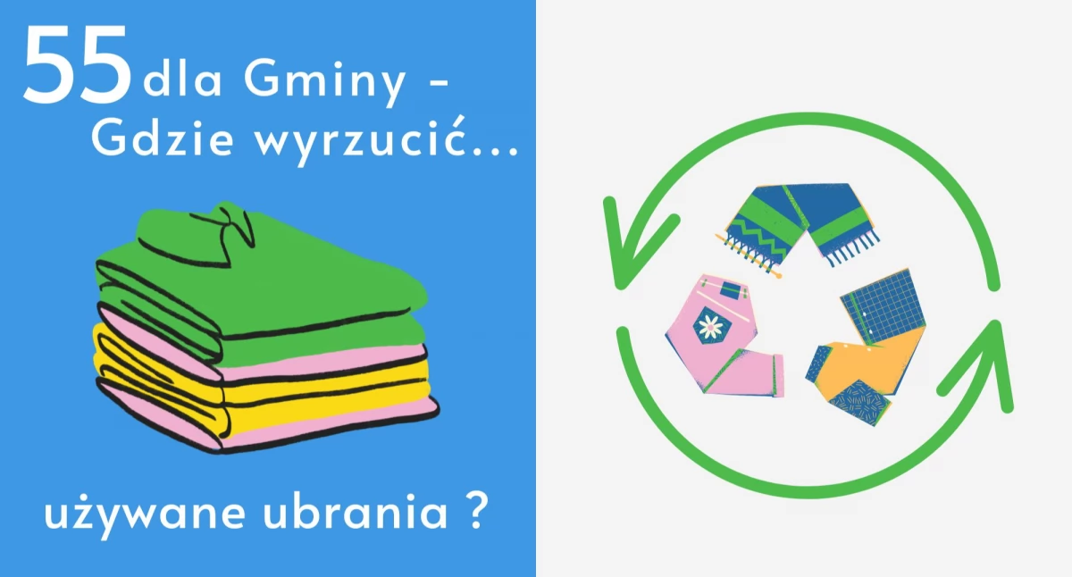„55 Dla Gminy - Gdzie wyrzucić używane ubrania?” – Eco Pułtusk podpowiada