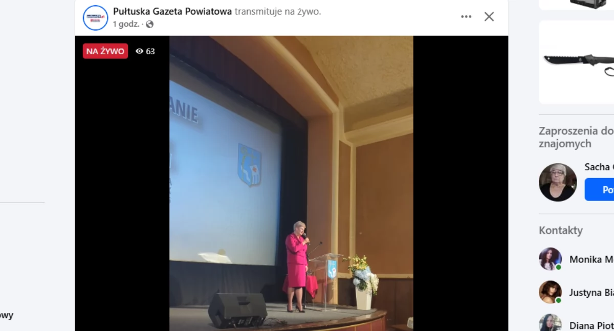 Spotkanie z Burmistrz Beatą Jóźwiak - na żywo na naszym FB