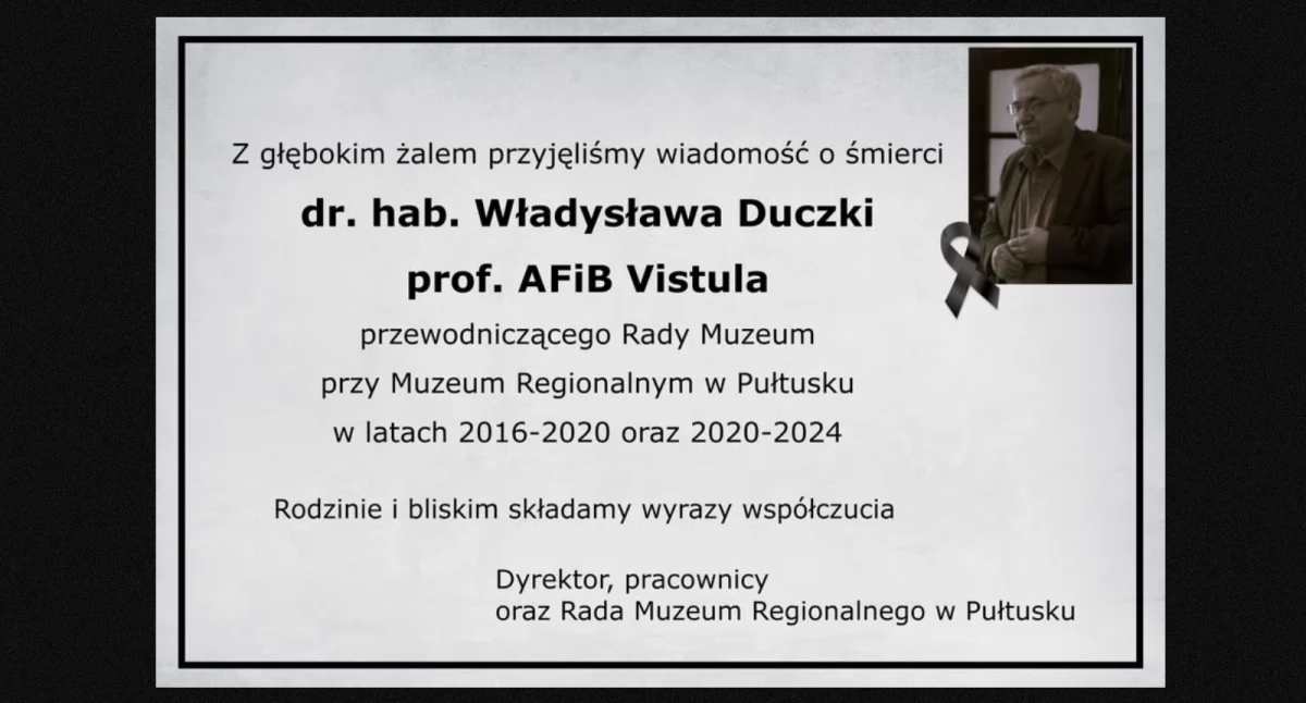Zmarł dr hab. Władysław Duczko