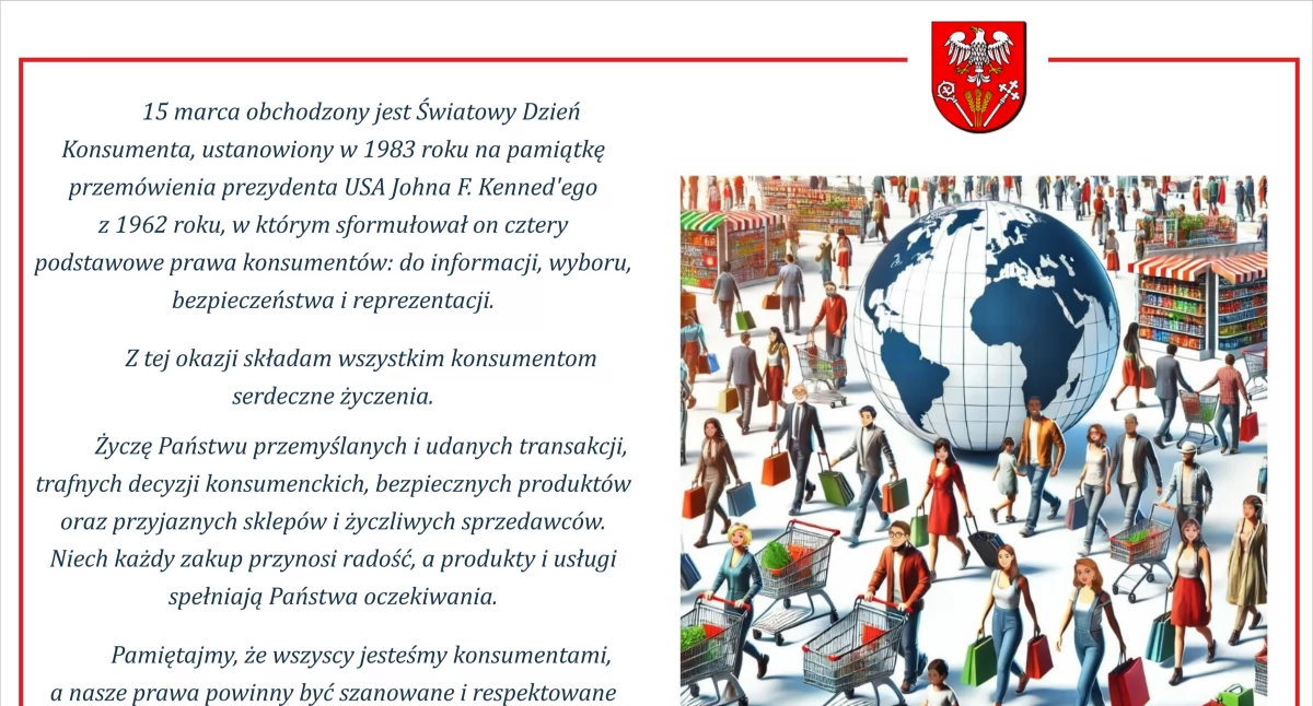 15 marca - Światowy Dzień Konsumenta