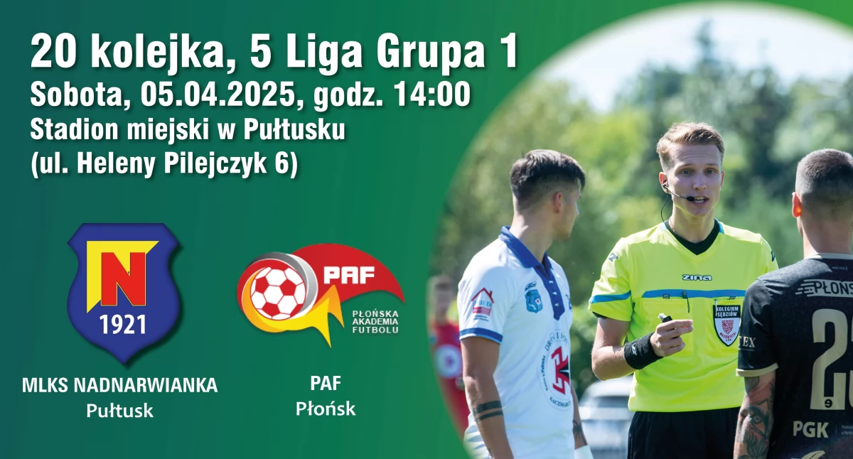 W najbliższą sobotę kolejny mecz domowy Nadnarwianki - zapraszamy