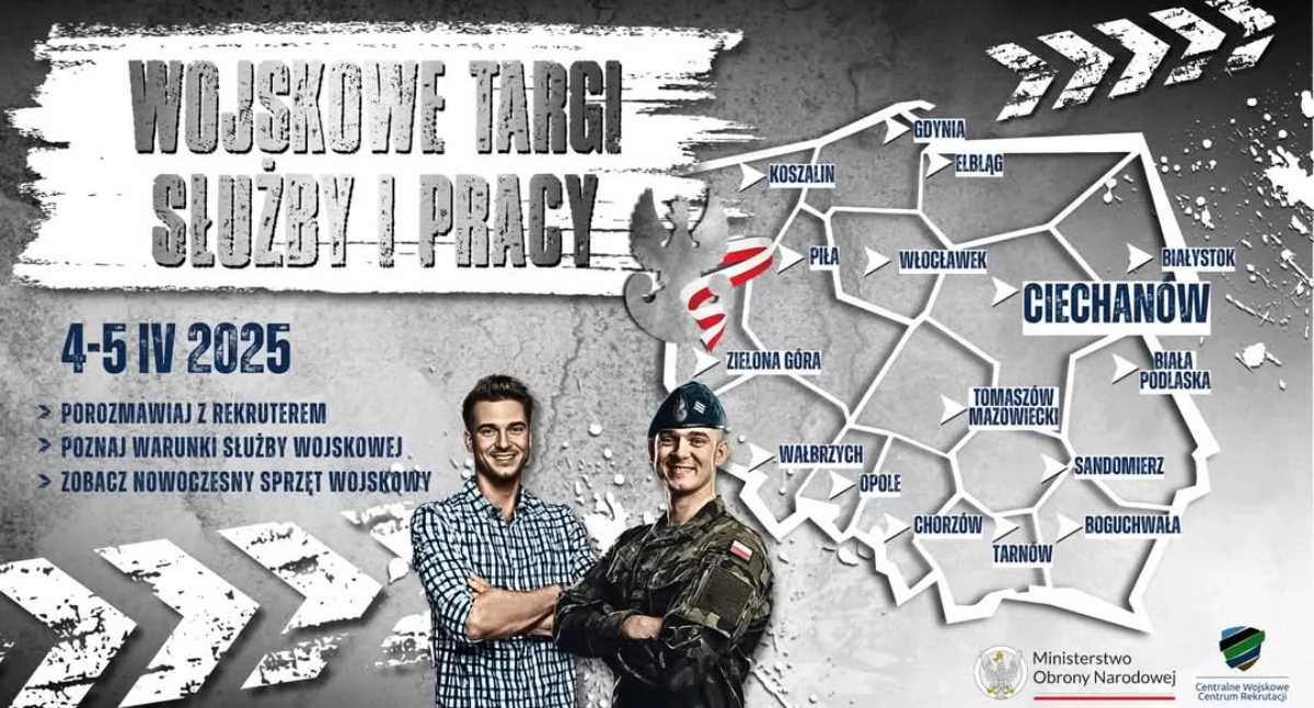 Wojskowe Centrum Rekrutacji w Wyszkowie zaprasza na II Edycję Wojskowych Targów Służby i Pracy