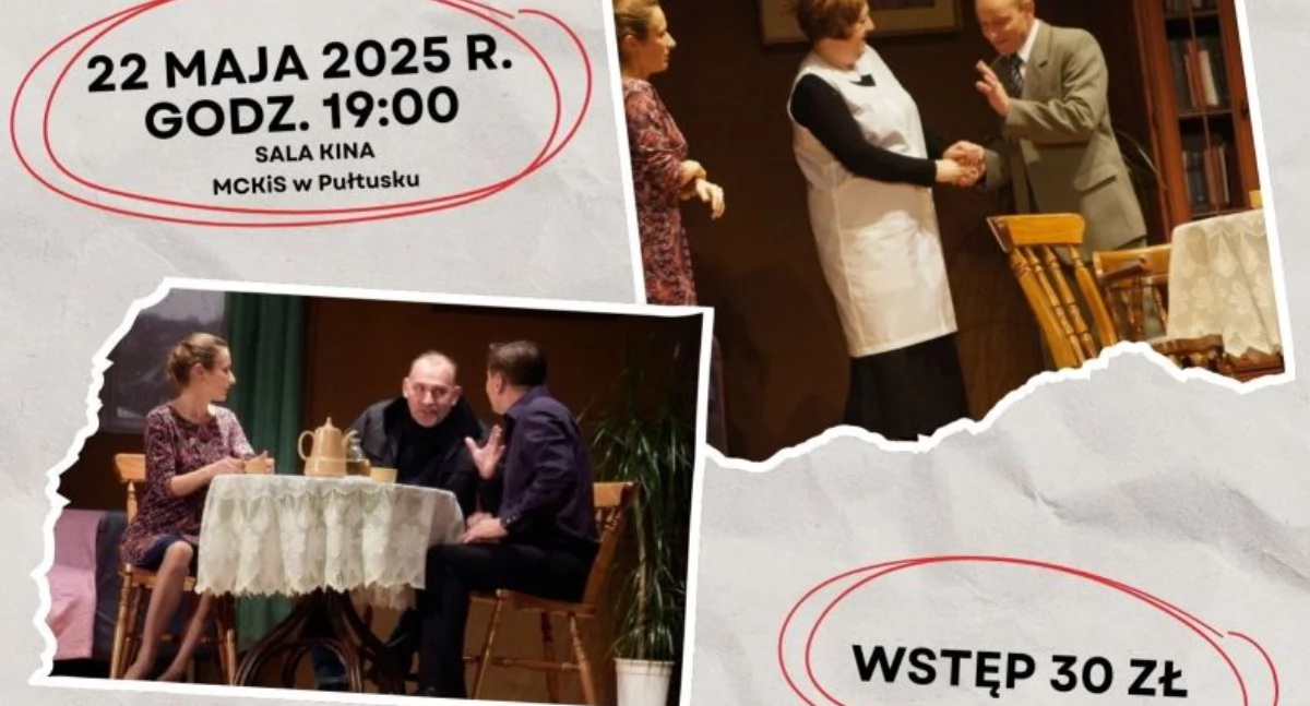 Miejskie Centrum Kultury i Sztuki w Pułtusku zaprasza na spektakl 