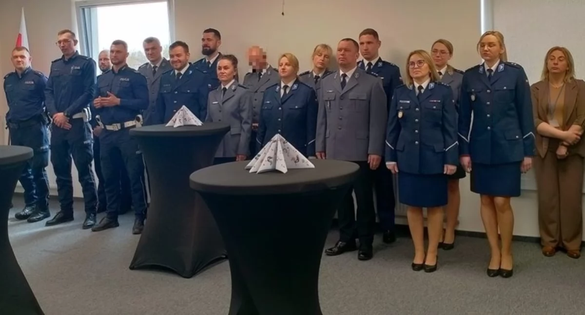 Spotkanie wielkanocne w pułtuskiej komendzie