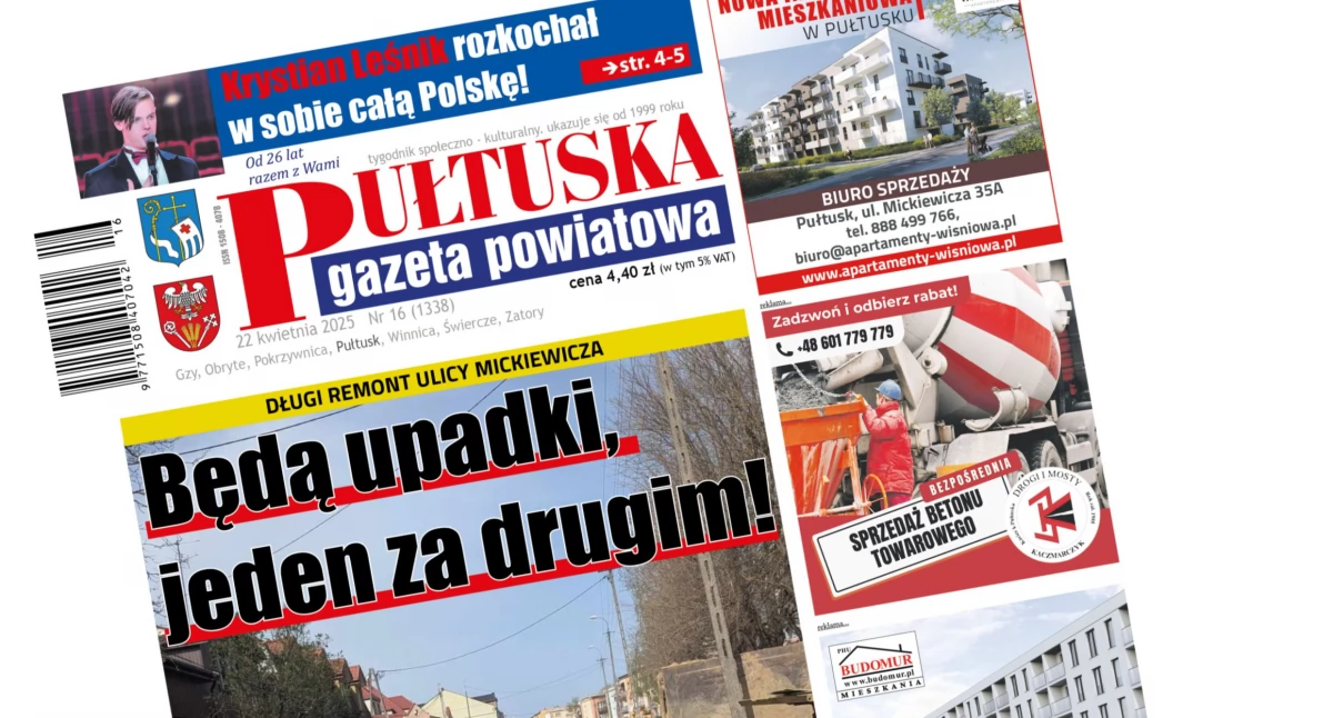 W 16 numerze Pułtuskiej Gazety Powiatowej
