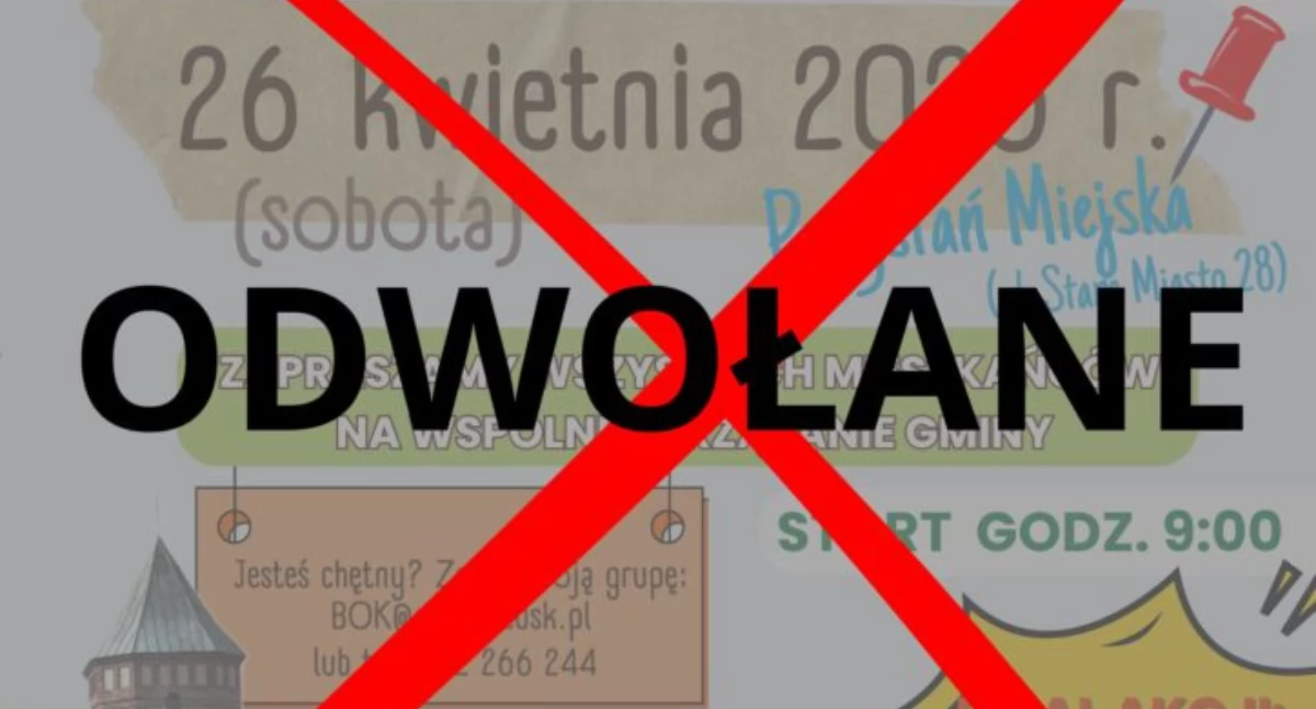 Pułtuskie obchody Dnia Ziemi odwołane w związku z żałobą narodową