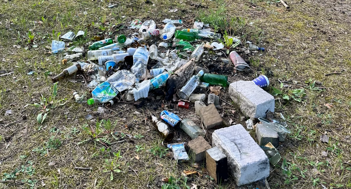 Śmieci nad Narwią – problem, który nie znika