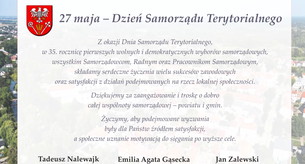 27 maja - Dzień Samorządu Terytorialnego