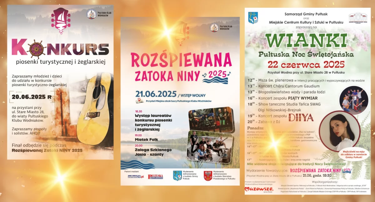 Konkurs piosenki żeglarskiej, Rozśpiewana Zatoka i WIANKI – imprezowy weekend w Pułtusku