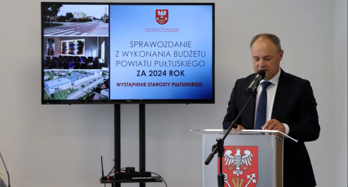 Wotum zaufania i absolutorium za 2024 rok dla Zarządu Powiatu w Pułtusku	