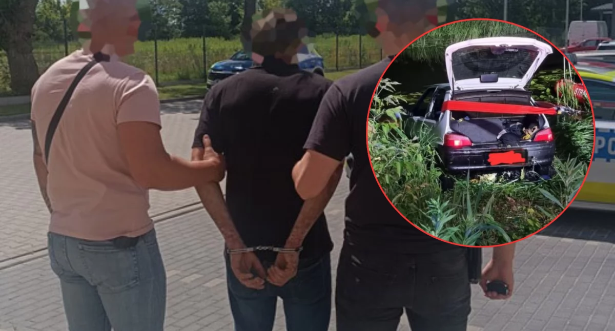 Policyjny pościg, ucieczka na bosaka i zatopione w kanałku auto. Policja aresztowała sprawcę zdarzenia