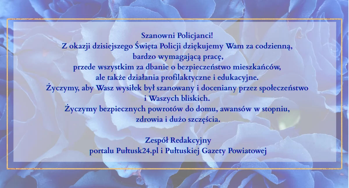 Życzenia z okazji Święta Policji