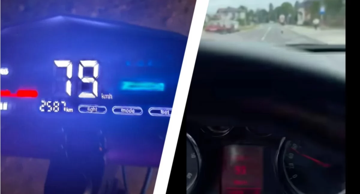 U sąsiadów. Pędził hulajnogą jak motocyklem. Nagranie z Wyszkowa mrozi krew w żyłach 