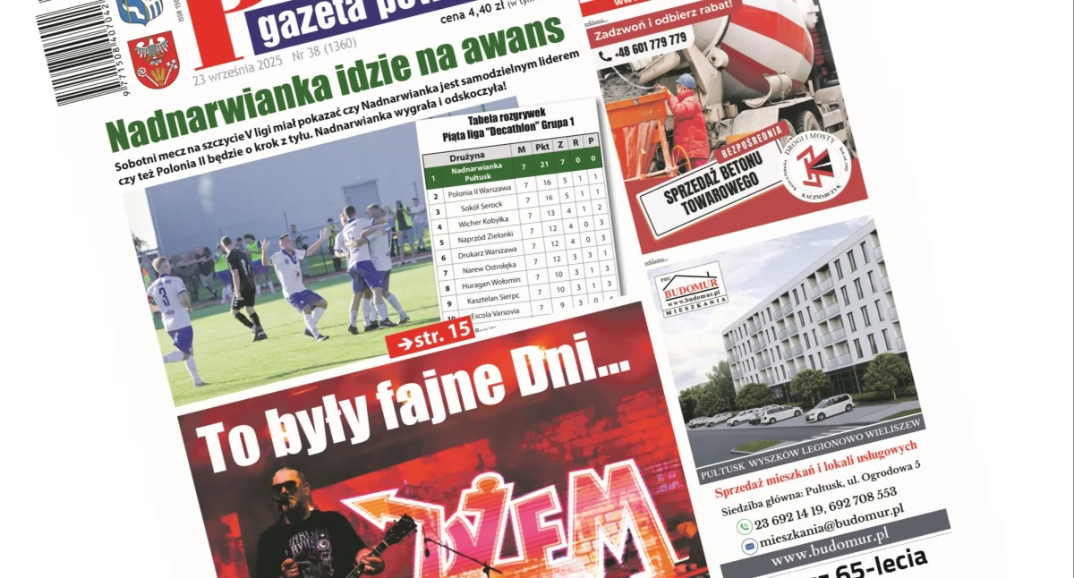 W 38 numerze Pułtuskiej Gazety Powiatowej