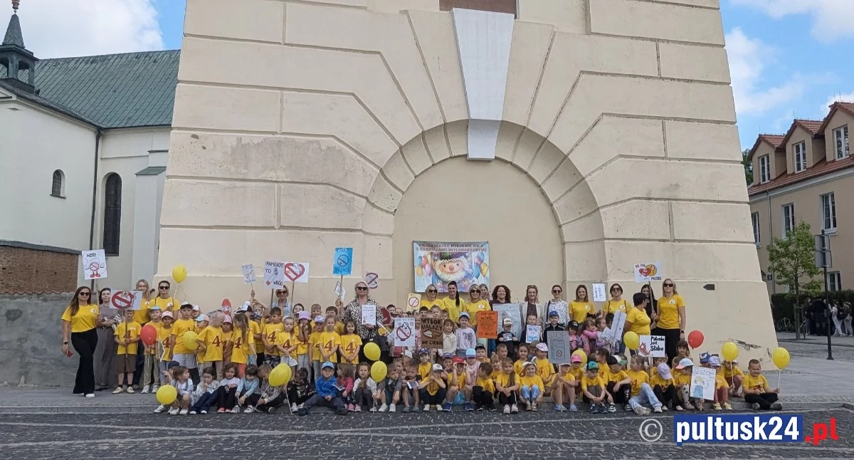 Nie palimy papierosów! – 23. Marsz Antynikotynowy Przedszkola Miejskiego nr 4 w Pułtusku