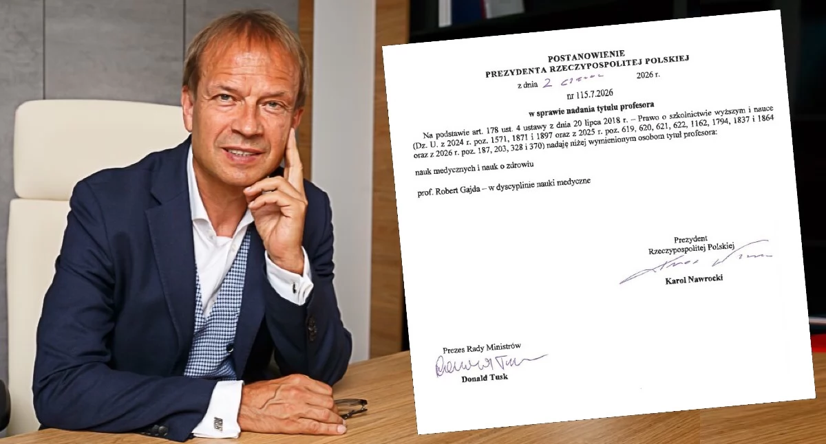 Robert Gajda z drugim tytułem profesorskim