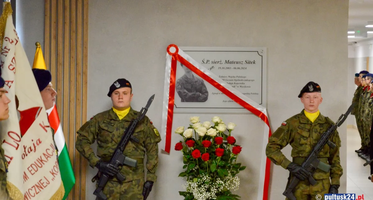 Wyszków uczcił pamięć sierż. Mateusza Sitka