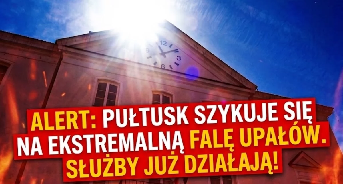 EKSTREMALNY UPAŁ W POWIECIE PUŁTUSKIM! Służby ostrzegają!