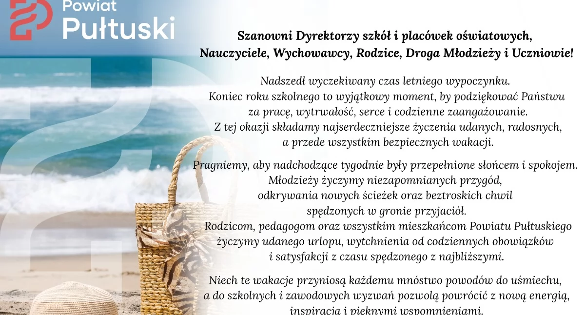  Życzenia z okazji zakończenia roku szkolnego