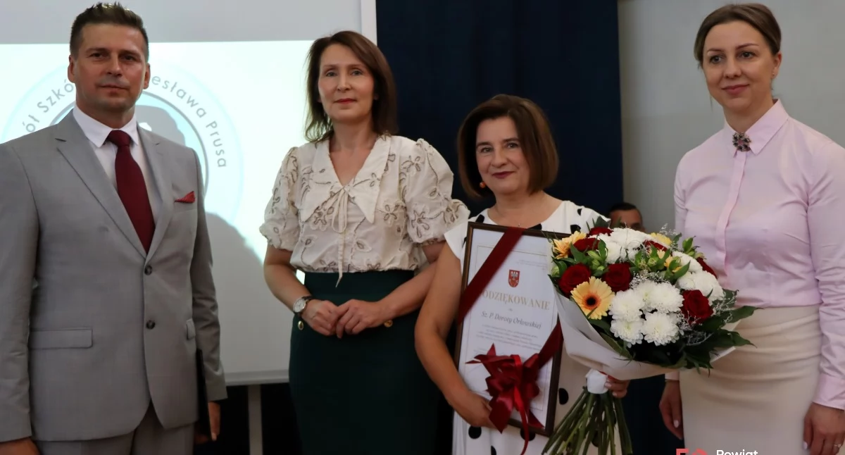 Pożegnanie Dyrektor ZS im. Bolesława Prusa Doroty Orłowskiej