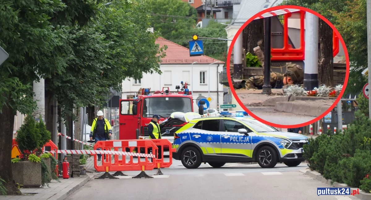 Niewybuch w centrum Pułtuska! Mieszkańcy budynku ewakuowani!