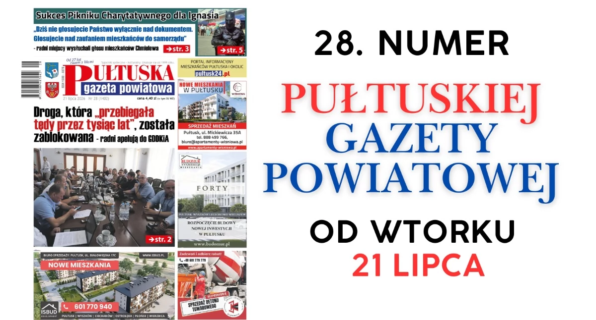 W 28 numerze Pułtuskiej Gazety Powiatowej