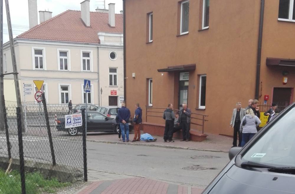 Mężczyzna zmarł na ulicy