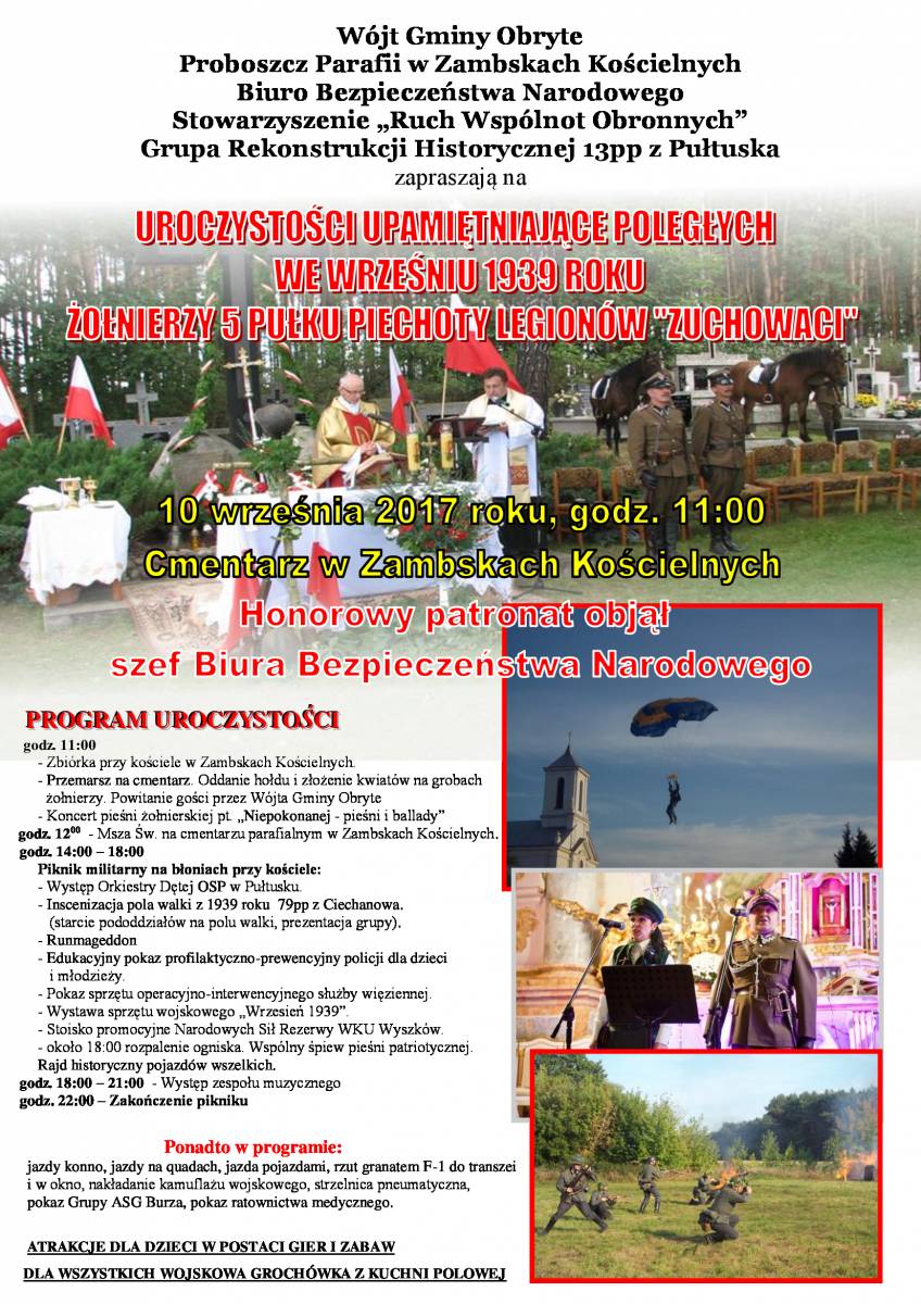 W najbliższą niedzielę w Zambskach Kościelnych