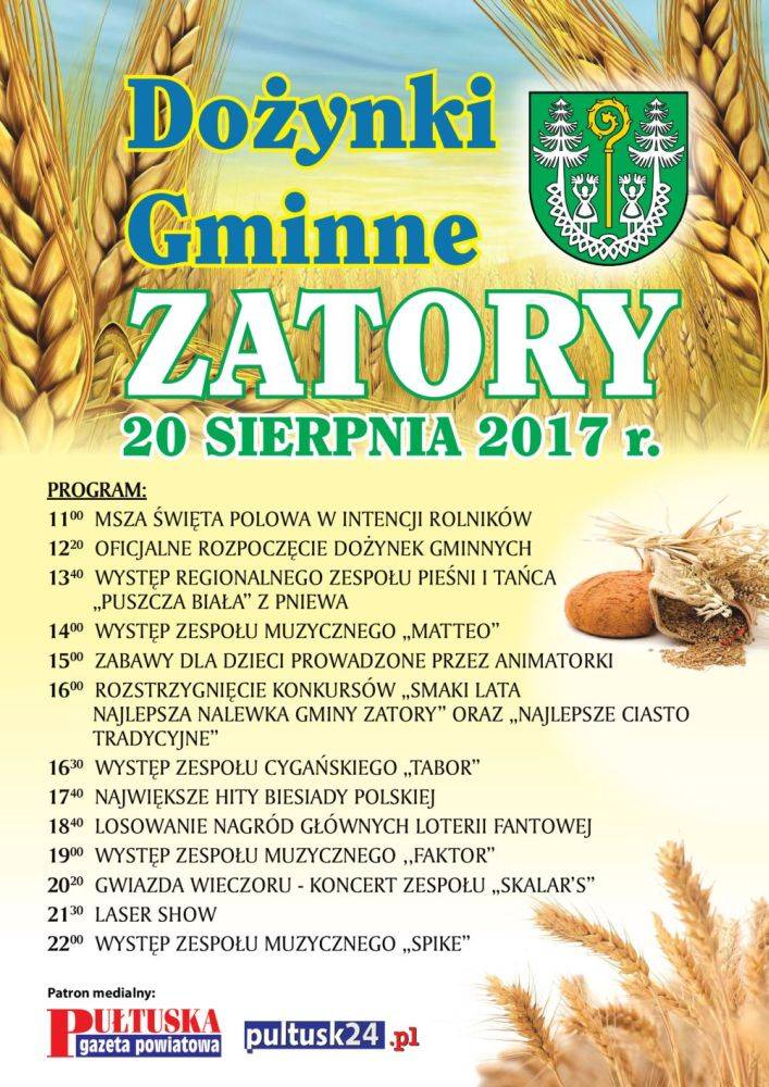 Dożynki w Zatorach już w najbliższą niedzielę