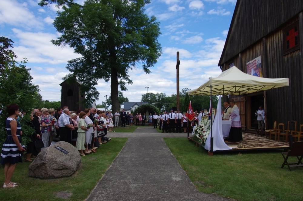 Wprowadzenie relikwii św. Maksymiliana Kolbe do parafii w Sokołowie Włościańskim