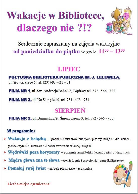 Biblioteka zaprasza