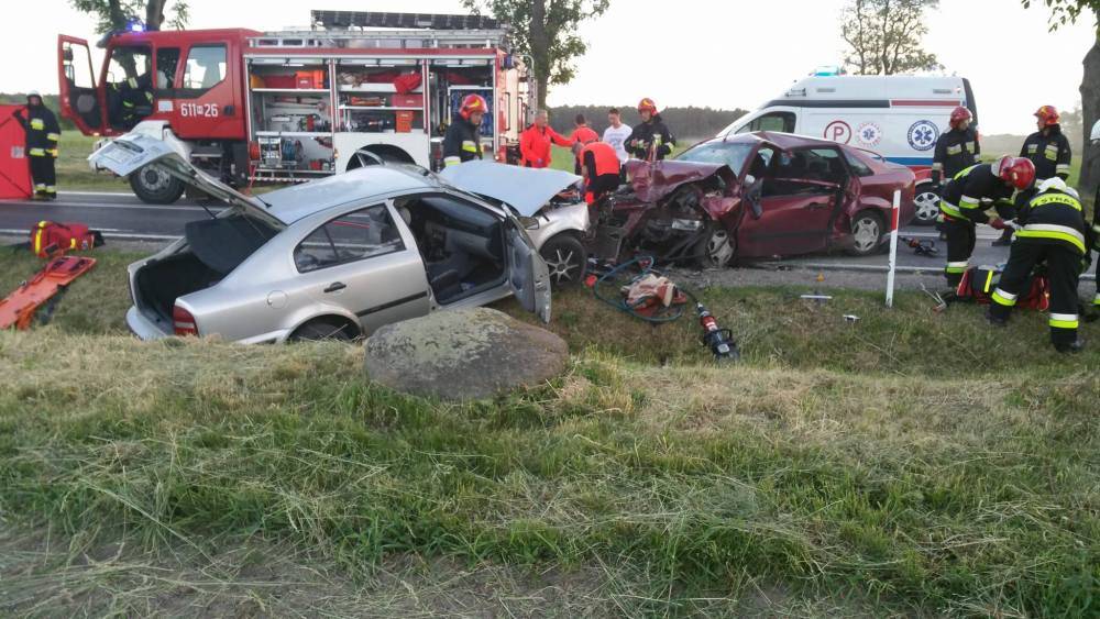 Zderzenie czołowe w Strzyżach