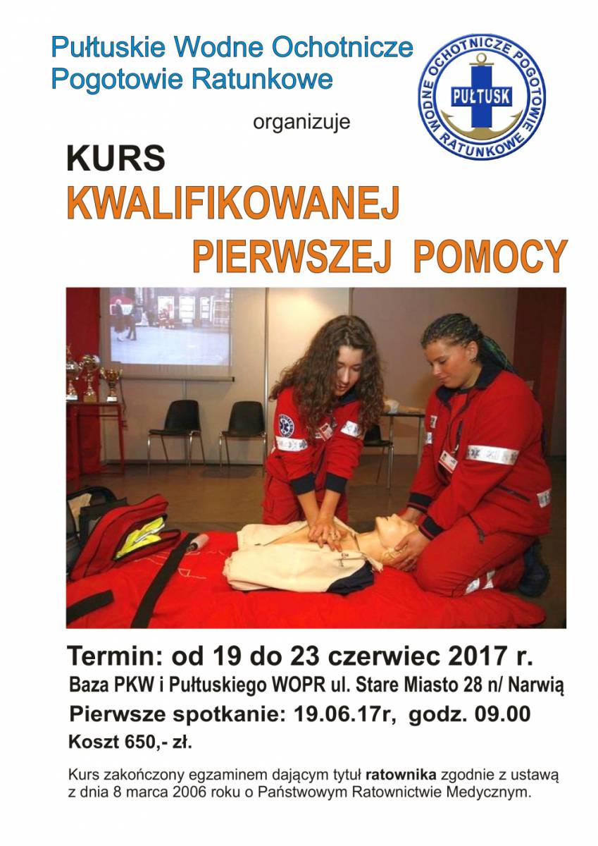 WOPR zaprasza na kurs pierwszej pomocy