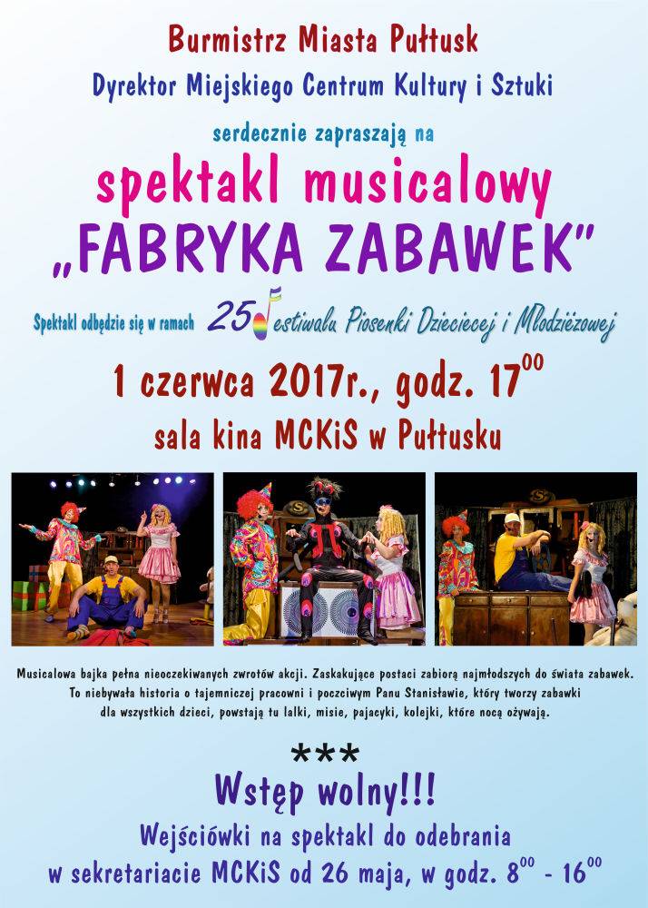 Fabryka zabawek na Dzień Dziecka