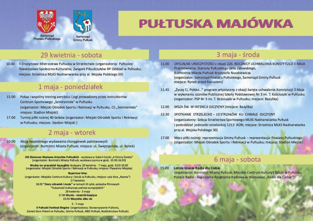 Program Pułtuskiej Majówki