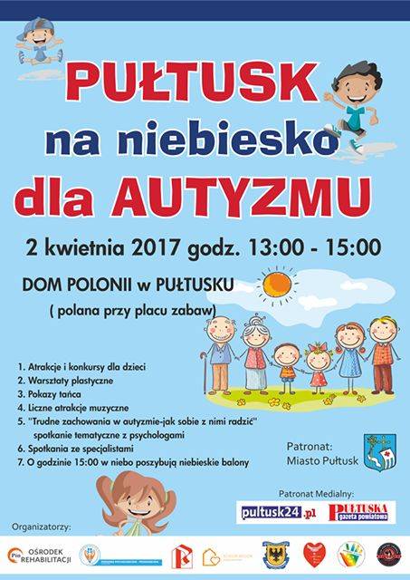 Pułtusk na niebiesko dla autyzmu