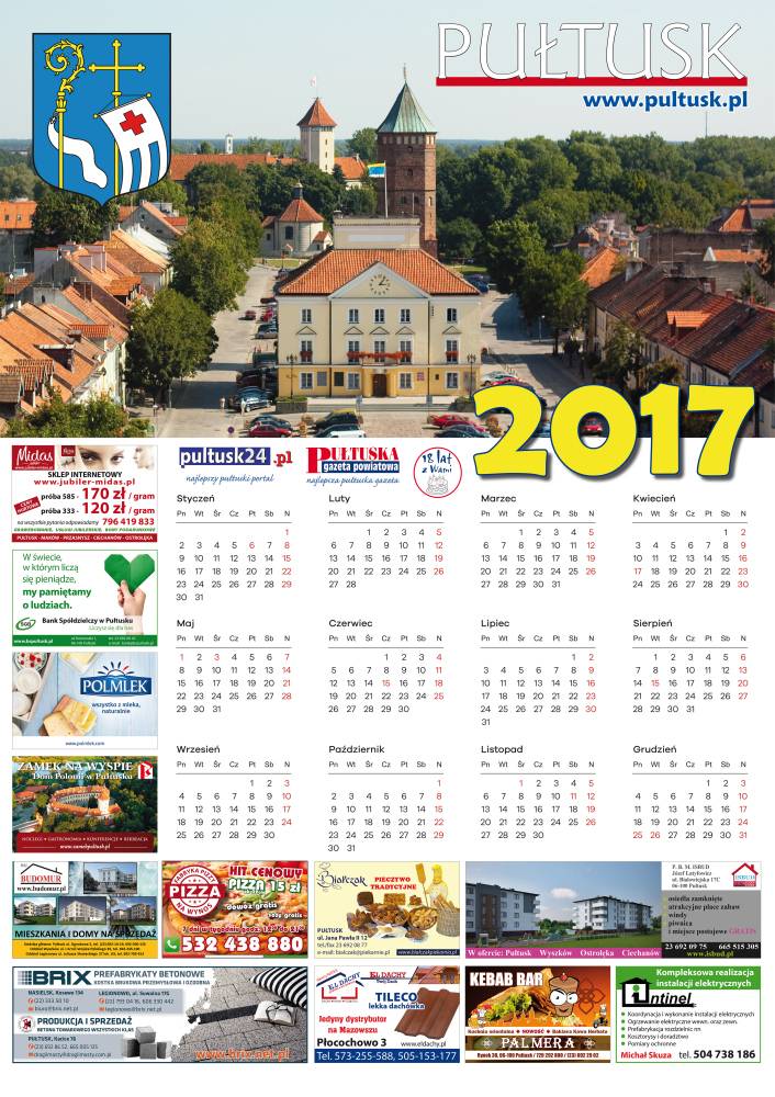 Prezent dla Czytelników – kalendarz na 2017 rok!