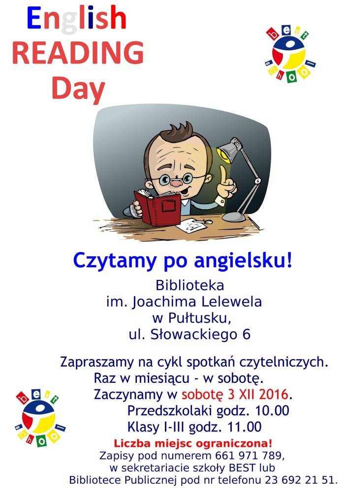 English reading day - czytamy po angielsku!