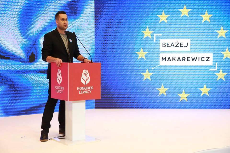 Błażej Makarewicz na Kongresie Lewicy