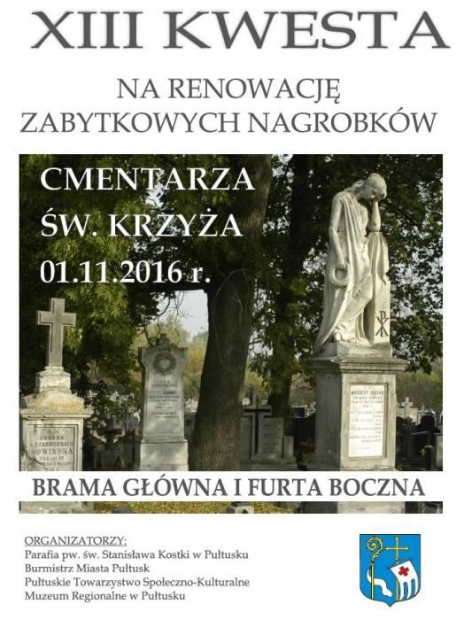 XIII kwesta na rzecz ratowania zabytkowych nagrobków