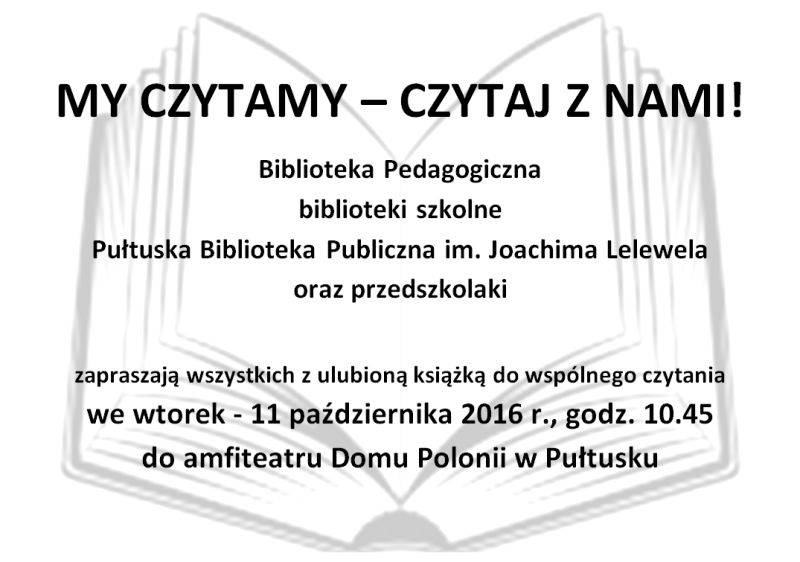 Zabierz ulubioną książkę i przyjdź do amfiteatru