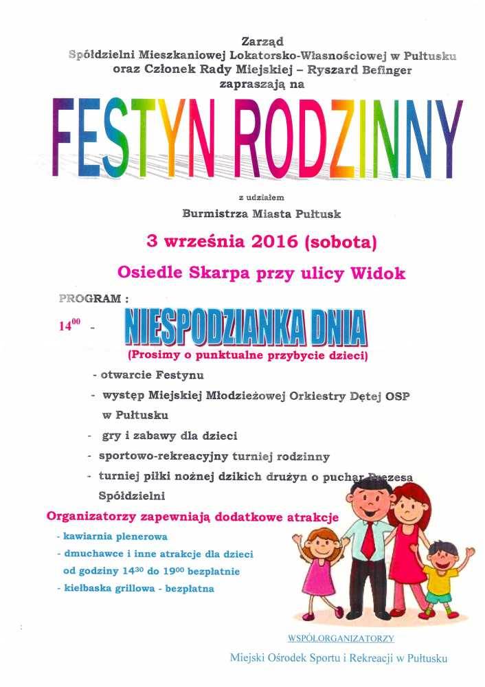Spółdzielnia zaprasza na festyn
