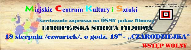 Zaproszenie na 8 pokaz filmowy