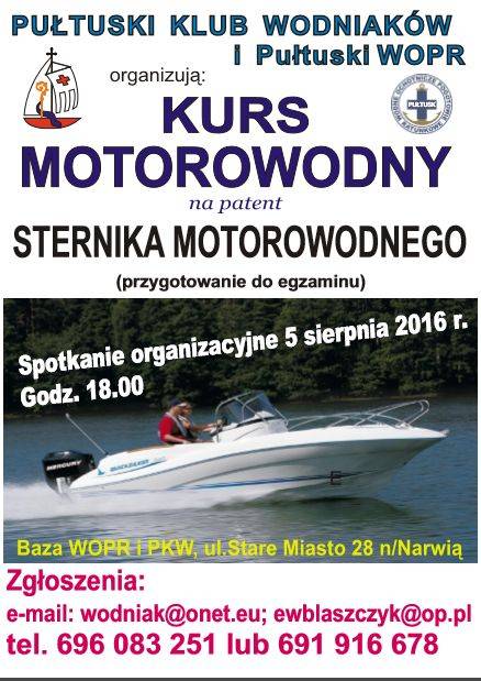 Kurs motorowodny