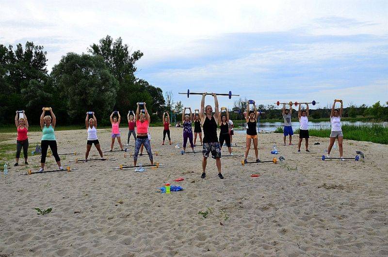 Fitness na plaży