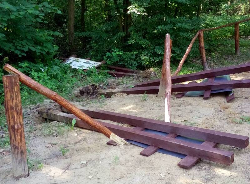 Zniszczono tablice projektu „Z nauką w las”