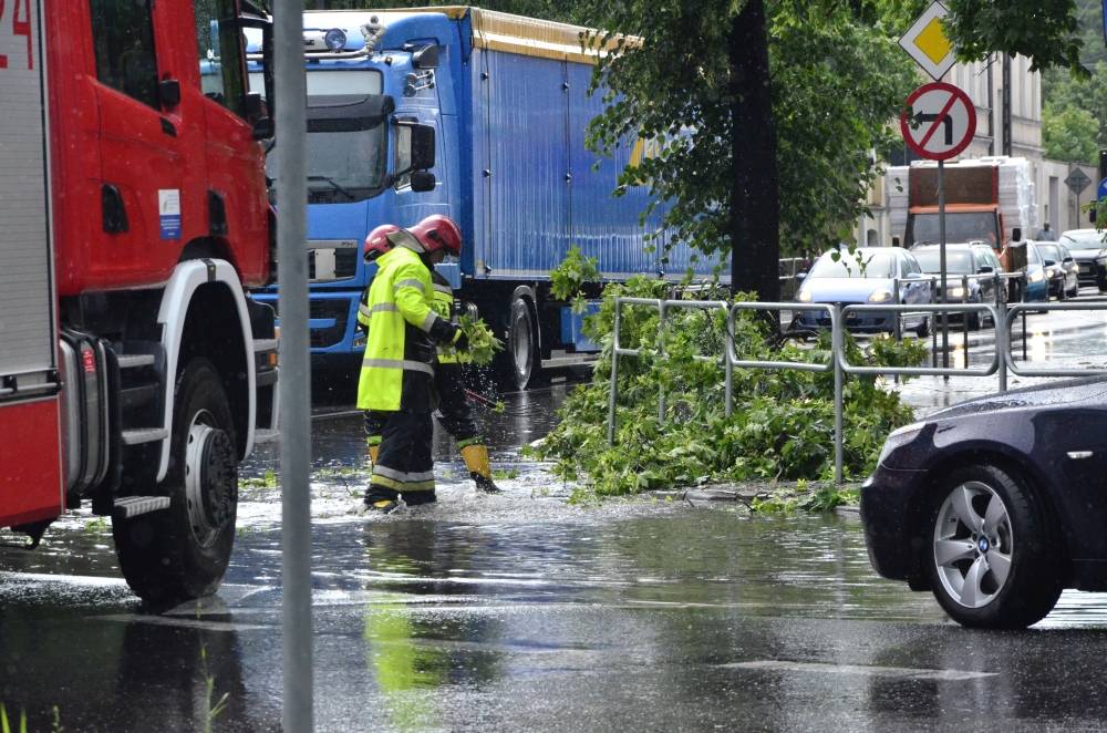 Strażacy usuwali skutki burzy