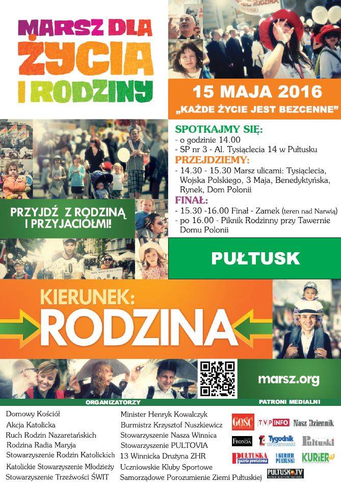 Marsz dla Życia i Rodziny już w niedzielę!